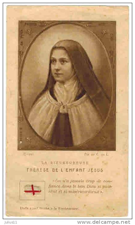 IMAGE PIEUSE RELIQUIA  : " La Bienheureuse Thérèse De L' Enfant Jésus  ...  " - Images Religieuses