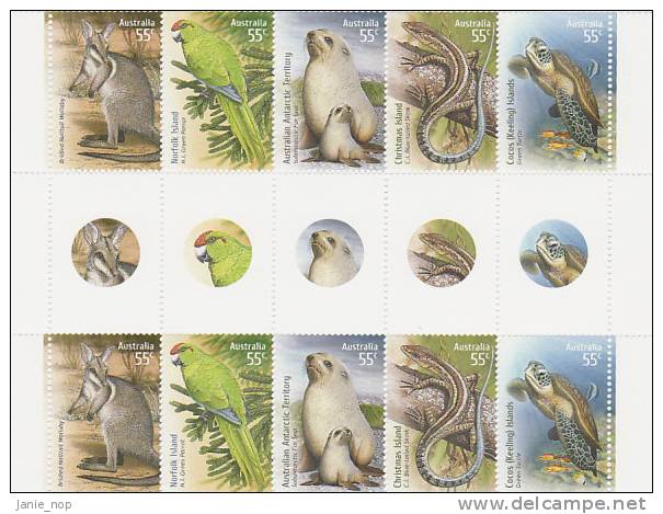 Australia 2009 Species At Risk Gutter Strip MNH - Fogli Completi