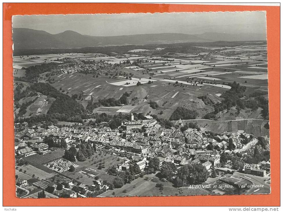 W027, Aubonne Et Le Jura, Gd Format, Circulée Sous Enveloppe - Aubonne