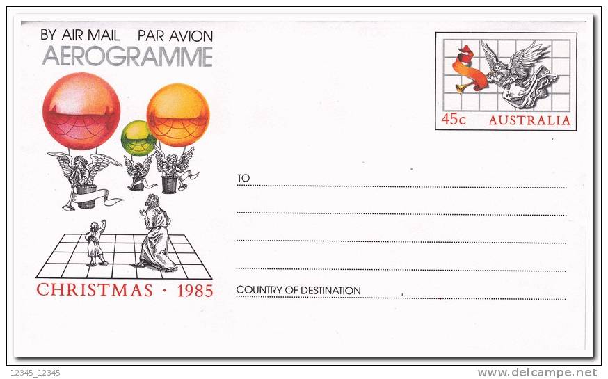 Australië 1985 Aerogramme Christmas - Aérogrammes