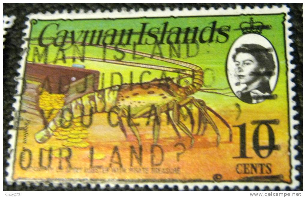 Cayman Islands 1974 Crawfish 10c - Used - Kaaiman Eilanden