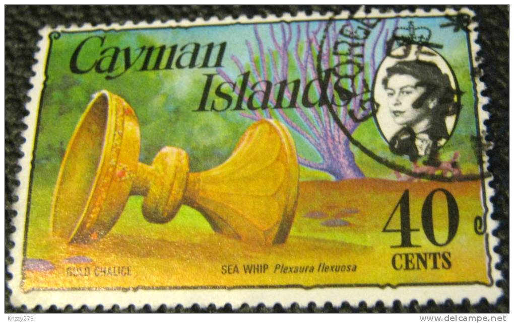 Cayman Islands 1974 Gold Chalice 40c - Used - Kaimaninseln