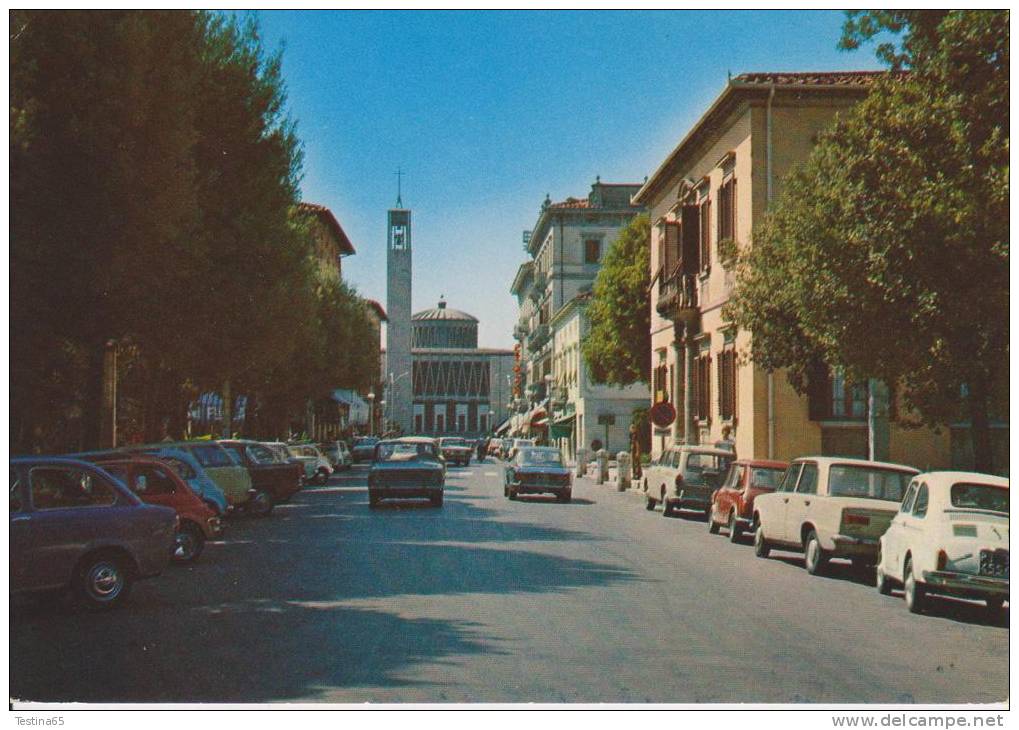 PISTOIA--MONTECATINI TERME--VIALE VERDI--IL DUOMO--AUTO FIAT 128--FG--N - Pistoia