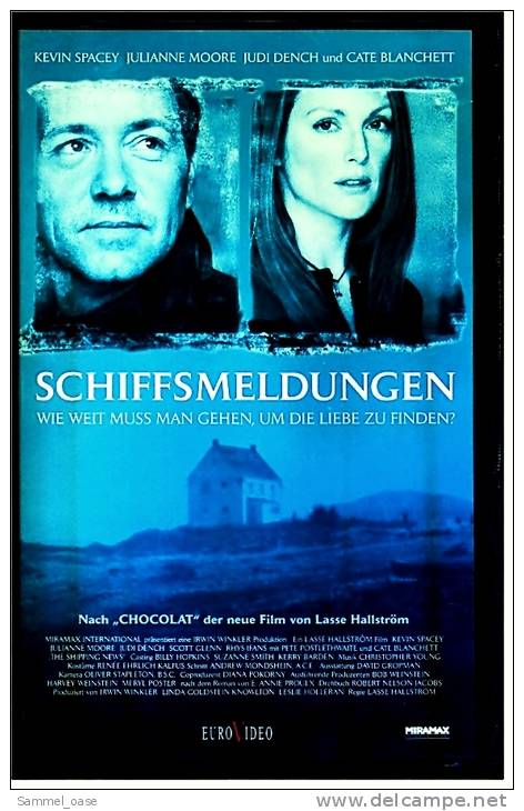 VHS Video  , Schiffsmeldungen - Liebesdrama   -  Mit Cate Blanchett , Gordon Pinsent , Jason Behr , Rhys Ifans - Romanticismo