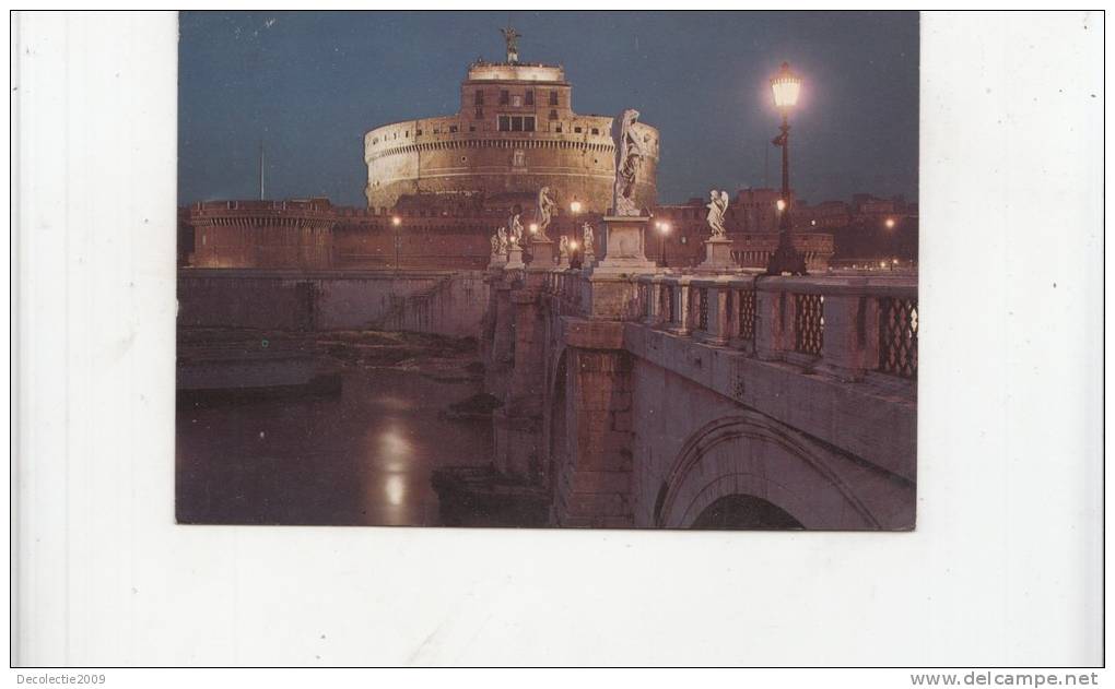 BT1497 Italy Rome Saint Angel Castle And Bridge  2 Scans - Castel Sant'Angelo