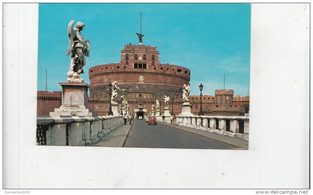 BT1524 Italy Rome St. Angel's Castle 2 Scans - Castel Sant'Angelo