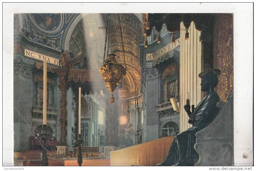 BT1572 Italy Rome  St. Peter's Basilica - Interior 2 Scans - San Pietro