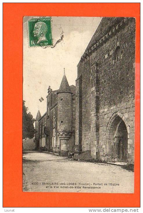 85 Saint HILAIRE Des LOGES - Portail De L'église Et Le Viel Hôtel De Ville Renaissance - Saint Hilaire Des Loges