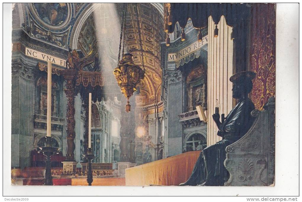 BT1648  Italy Rome St. Peter's Basilica - Interior 2 Scans - San Pietro