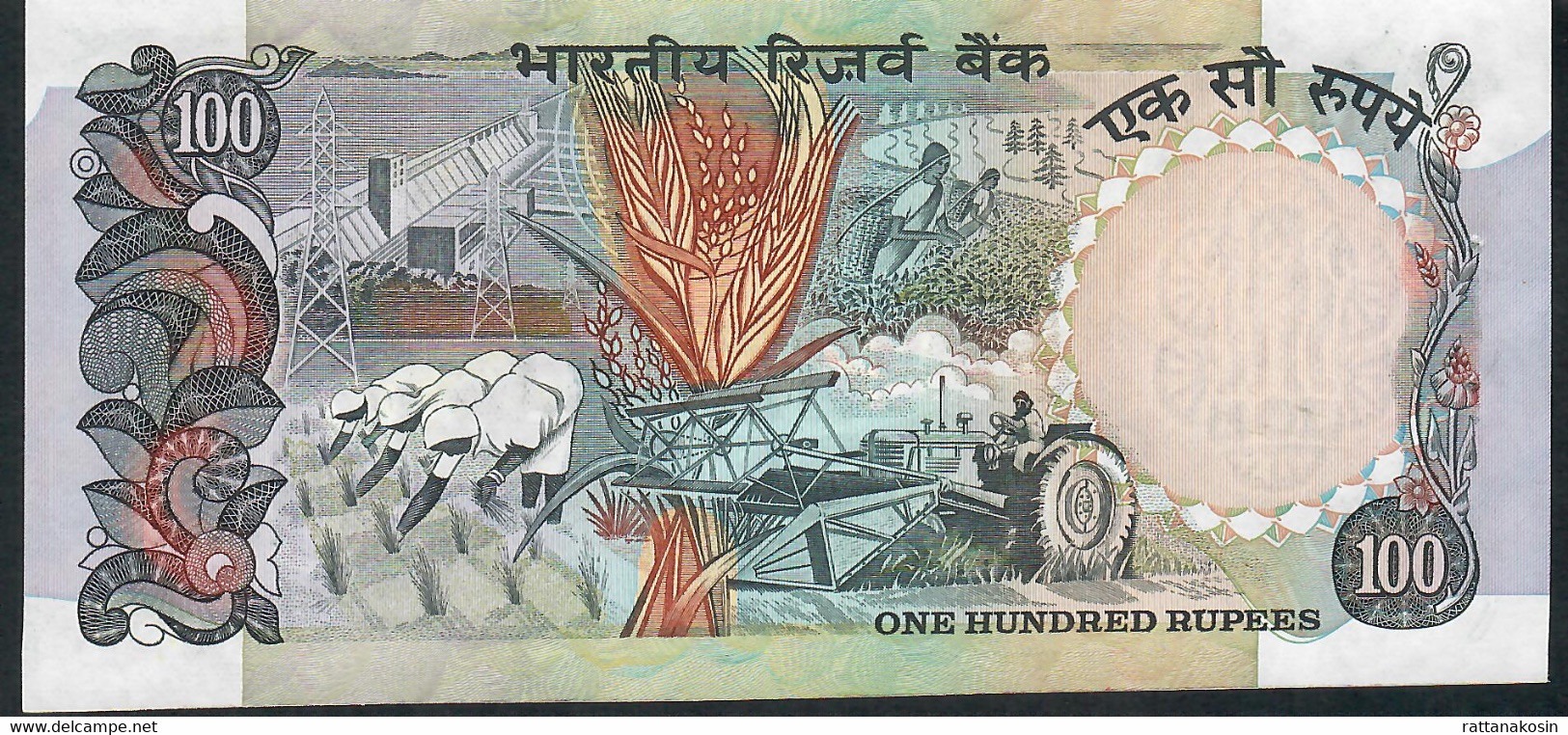 INDIA   P85A  100  RUPEES   1985 Signature 85    UNC.  2 P.h. ! ! - Inde