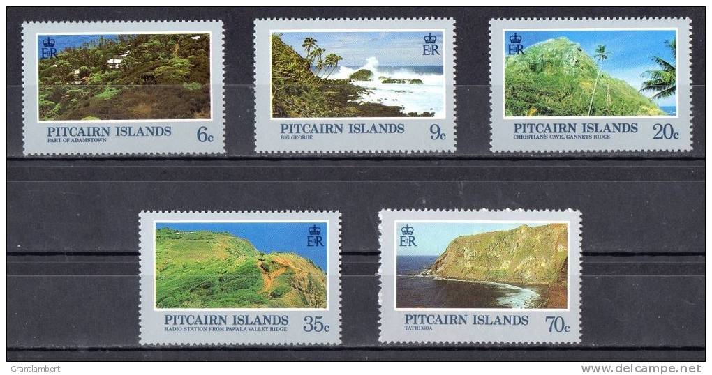 Pitcairn Islands 1981 Landscapes - Set Of 5 MNH - Pitcairninsel