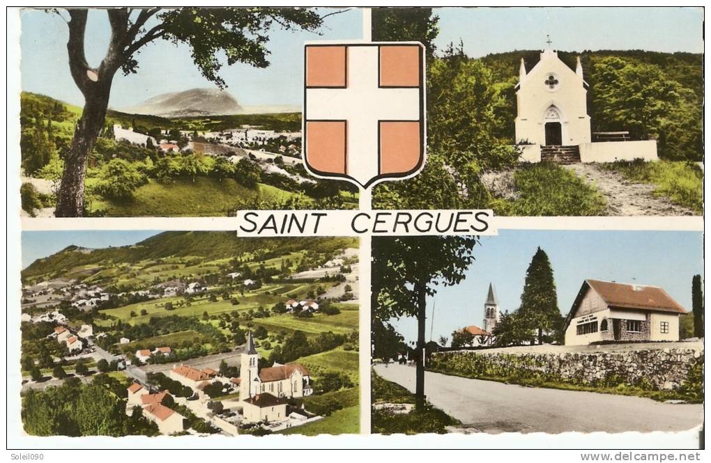 CP  74  SAINT -CERGUES      E.  5242   Multivues - Saint-Cergues