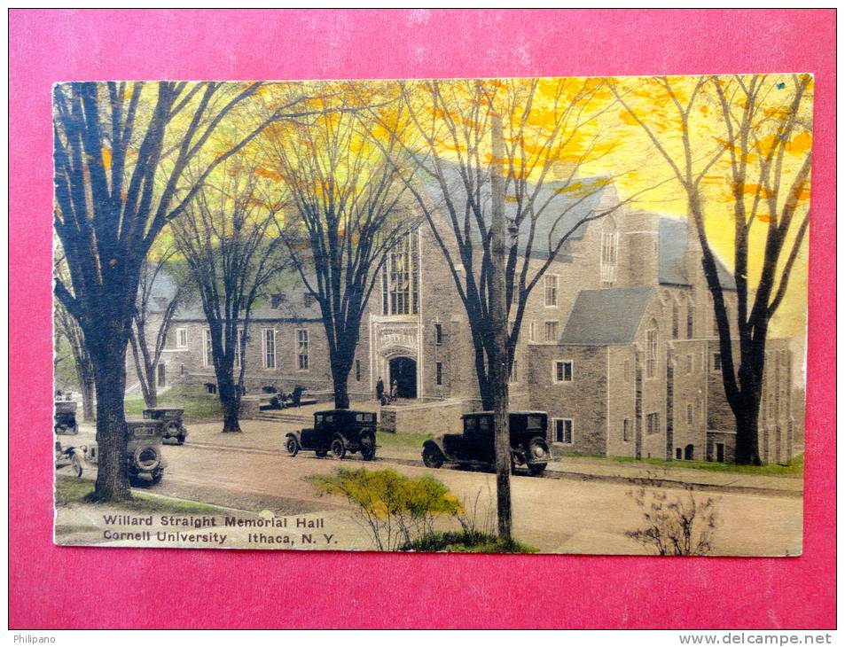 Willard Straight Memorial Hall Cornell University Ithaca NY  Hand Colored  1929 Cancel  Ref 906 - Other & Unclassified