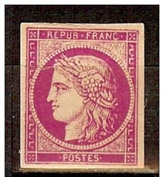 ESSAI CERES SANS VALEUR VIOLET SUR PAPIER GRIS NEUF SANS GOMME - Altri & Non Classificati