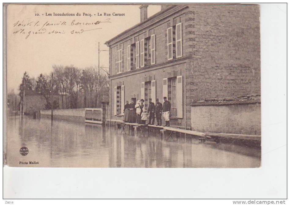78.192/ Les Inondations Du PECQ - La Rue Carnot - Le Pecq