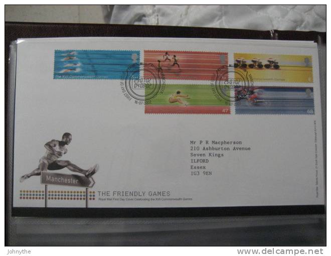 Great Britain 2002 The Friendly Games Fdc - 2001-2010 Decimal Issues