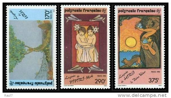 Polynésie 1990 - Légendes - 3val Neuf // Mnh - Unused Stamps