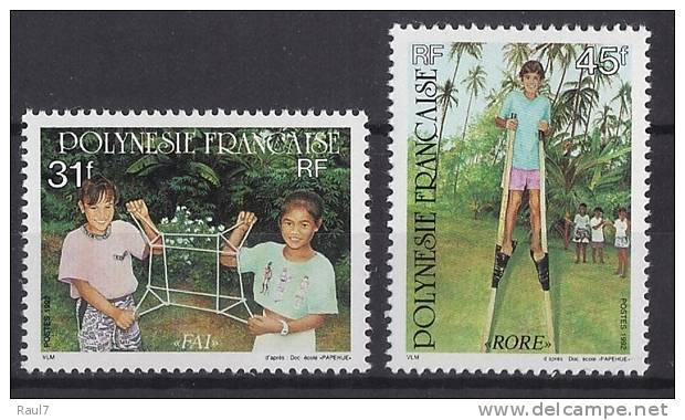 Polynésie 1992 - Jeux D'enfants - 2val Neuf // Mnh - Nuevos