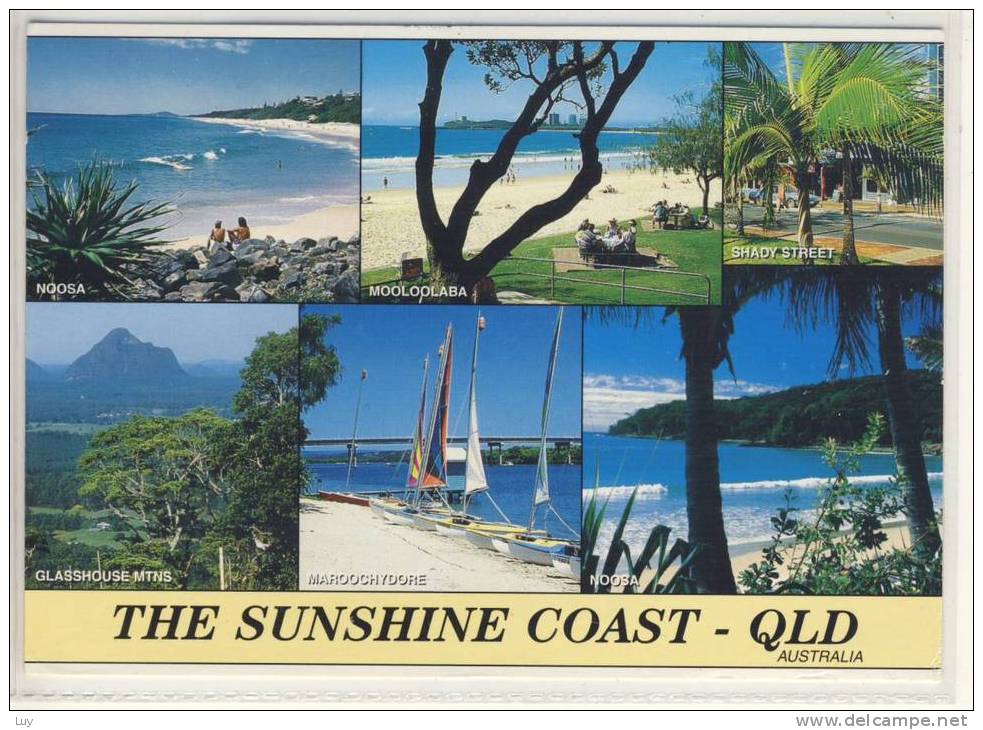 AUSTRALIA - THE SUNSHINE COAST - Multicard - Used 1997, Nice Stamp W. Butterfly, Airmail - Sunshine Coast