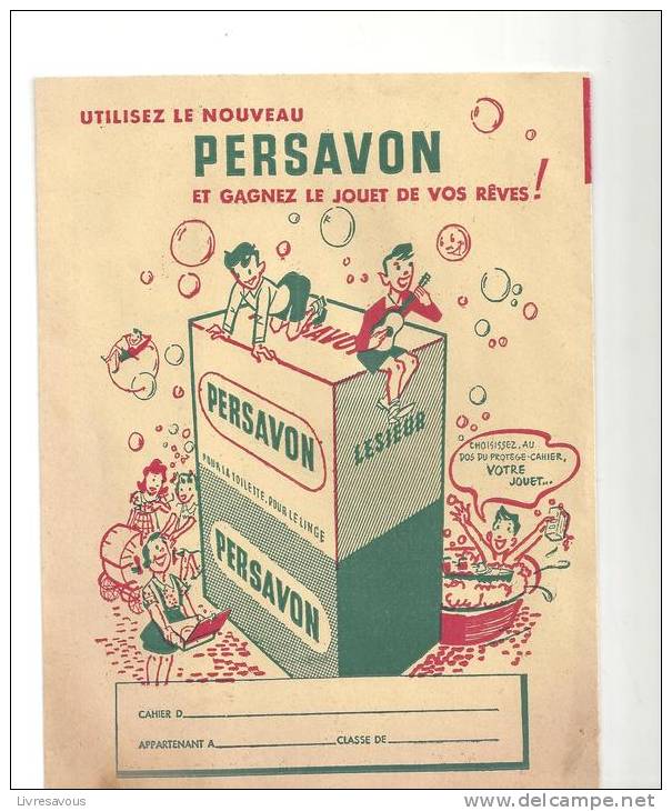 Protège Cahier Utilisez Le Nouveau Persavon Des Années 1960 - Book Covers