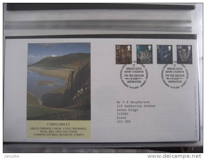 Great Britain 2003 Regional Definitives Cymru/Wales Fdc - 2001-10 Ediciones Decimales