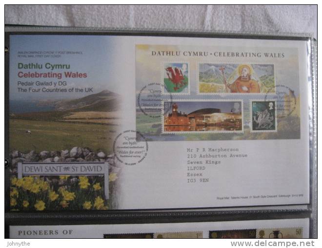 Great Britain 2009 Celebrating Wales Fdc - 2001-10 Ediciones Decimales