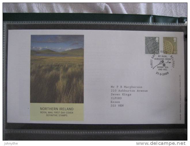 Great Britain 2009 Regional Definitives Northern Ireland Fdc - 2001-10 Ediciones Decimales