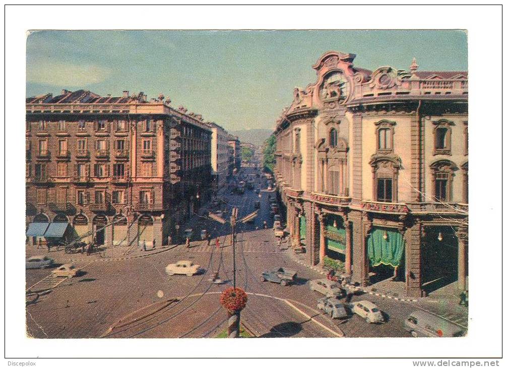 B2546 Torino - Piazza Solferino - Auto Cars Voitures / Viaggiata 1961 - Places & Squares