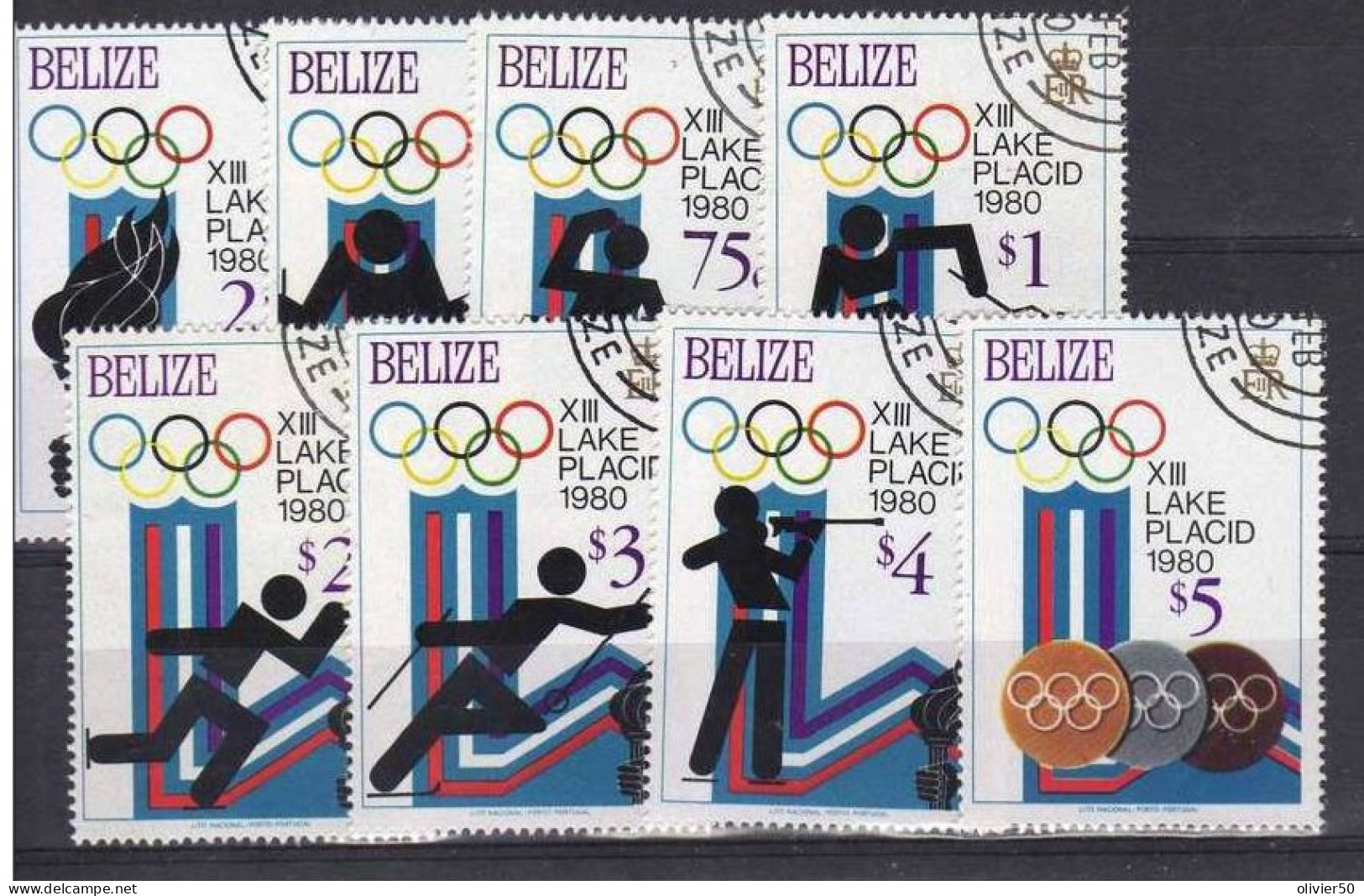 Belize (1980) - "Jeux Olympiques" Oblitérés - Belize (1973-...)