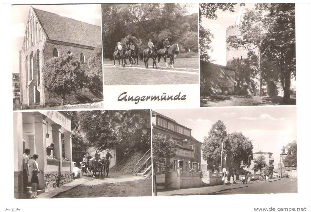 Deutschland - Angermünde - Kloster - Pulverturm - HO Hotel Gehegemühle - Berliner Strasse - Angermünde