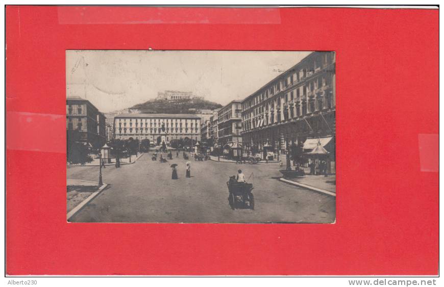 #G0417# NAPOLI - PIAZZA MUNICIPIO (cartolina Fotografica) - Napoli