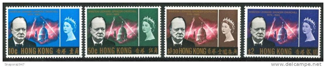 1966 Hong Kong Sir  Wiston Churchill Set MNH** Nu66 - Sir Winston Churchill