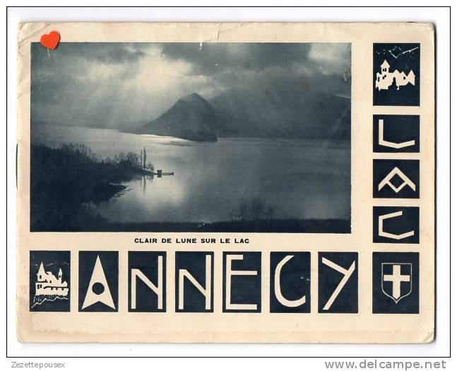 ZE-74-LAC D´ANNECY--Petit Livret De 8 Pages---------Gravure Et Impression SADAG DE FRANCE (BELLEGARDE) - Advertising