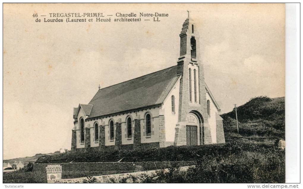 CPA 29 TREGASTEL PRIMEL CHAPELLE NOTRE DAME DE LOURDES - Primel