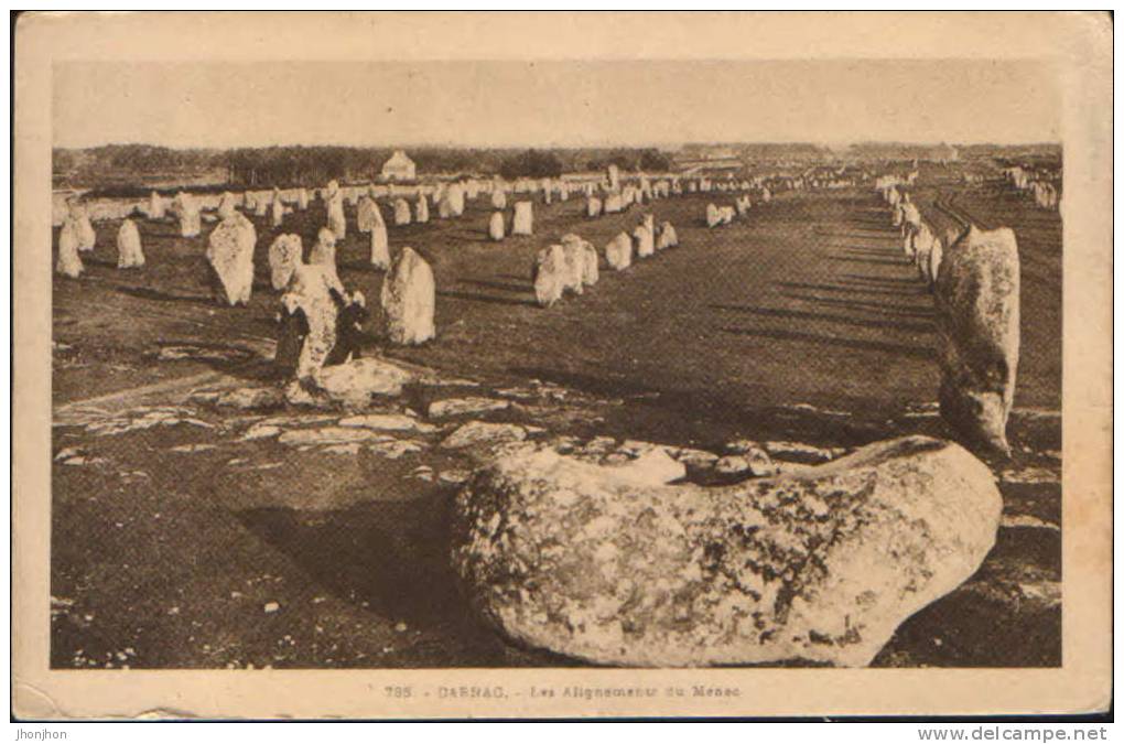 France-Carte Postale Neuve-Carnac-Les Alignemets Du Menec(dolmens Et Menhirs;Dolmen Und Menhire)-2/scans - Dolmen & Menhirs