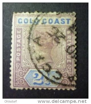 GOLD COAST 1889: YT 24, 2nd Choice, O - FREE SHIPPING ABOVE 10 EURO - Gold Coast (...-1957)