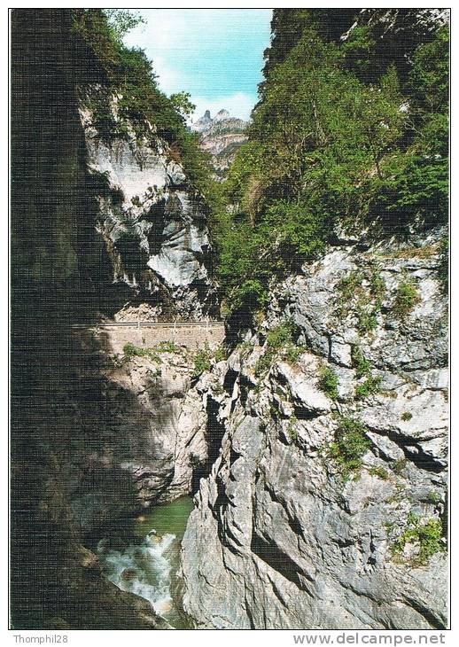 Canon De ANISCLO - Pirineo Aragones - Desfiladero Del Rio Bellos Y Pico Sestrales - Circulée En 1986, 2 Scans - Autres & Non Classés