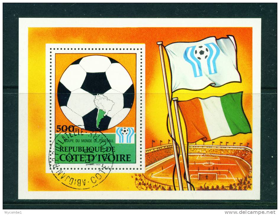 IVORY COAST - 1978 Football World Cup Miniature Sheet As Scan - Ivory Coast (1960-...)