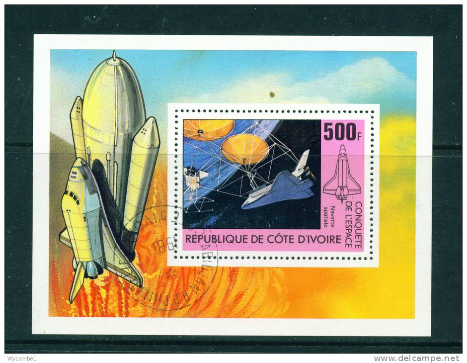 IVORY COAST - 1981 Space Shuttle Miniature Sheet As Scan - Ivory Coast (1960-...)