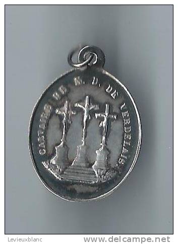 Médaille Religieuse/Notre Dame De Verdelais/Calvaire/Argent// Vers 1850                   CAN58 - Religion & Esotérisme