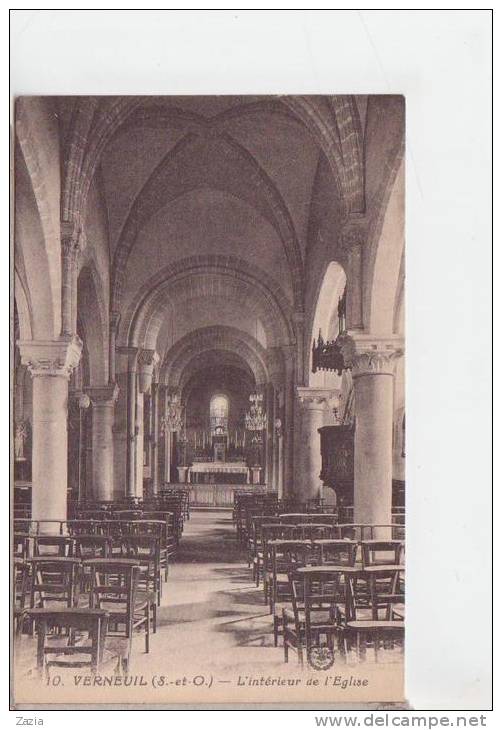 78.299/ VERNEUIL - Interieur De L'église - Verneuil Sur Seine