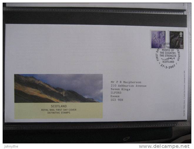 Great Britain 2007 Regional Definitives Scotland Fdc - 2001-10 Ediciones Decimales