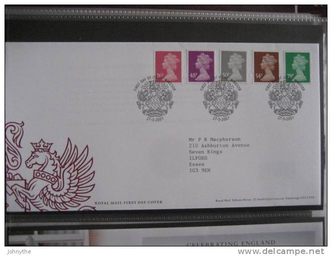 Great Britain 2007 Definitives Fdc - 2001-10 Ediciones Decimales