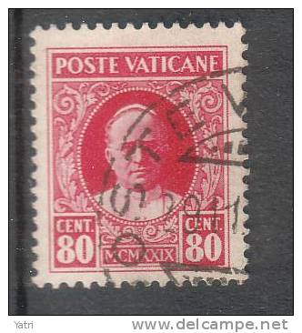 Vaticano - Conciliazione (1929) 80c. Used Sass. 8 - Usati