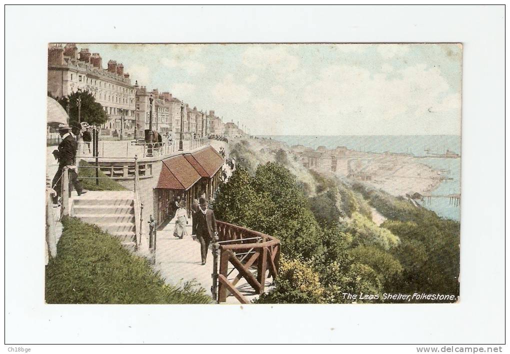 CPA : Folkestone : The Leas Shelter - Folkestone