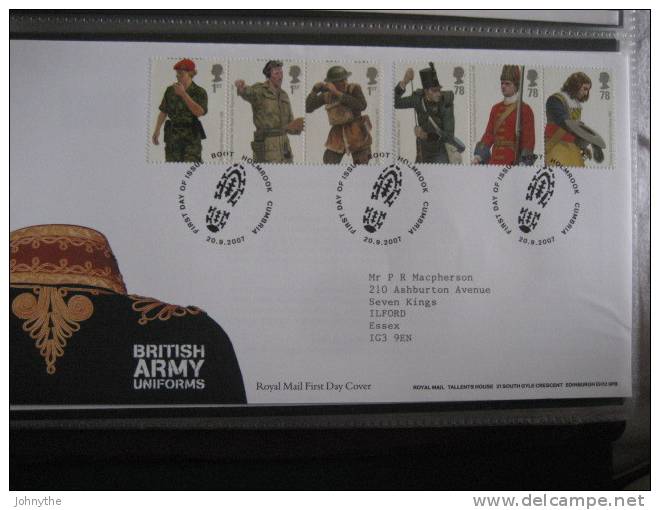 Great Britain 2007 British Army  Fdc - 2001-2010 Dezimalausgaben