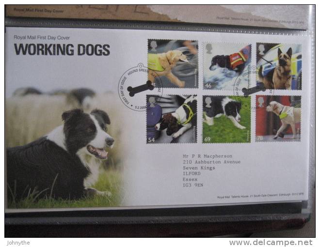 Great Britain 2008 Working Dogs  Fdc - 2001-2010 Decimal Issues