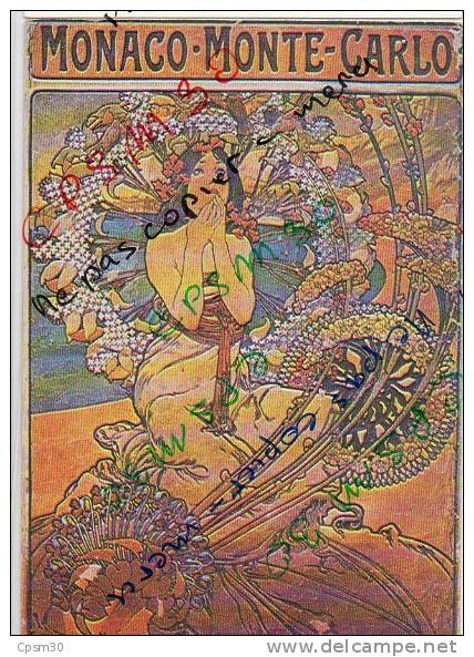 REPRO AFFICHE PUBLICITE (022) MUCHA - MONACO-MONTE-CARLO - N° CP 130 - Mucha, Alphonse