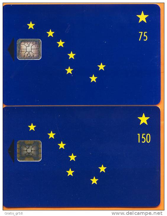 United States - Alaska State Flag (Chip Card) 1&2, 75u & 150u, 2,500ex, Mint - [2] Chip Cards