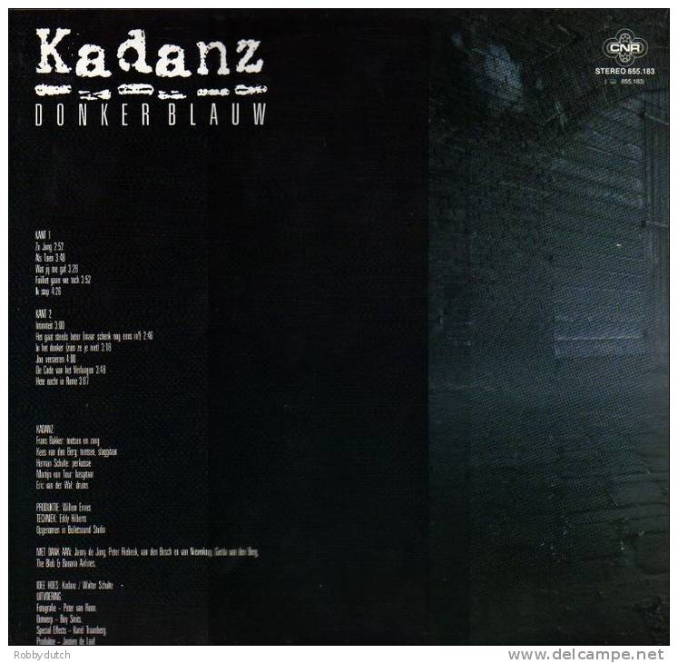 * LP *  KADANZ - DONKERBLAUW (Holland 1983 EX-!!!) - Other - Dutch Music